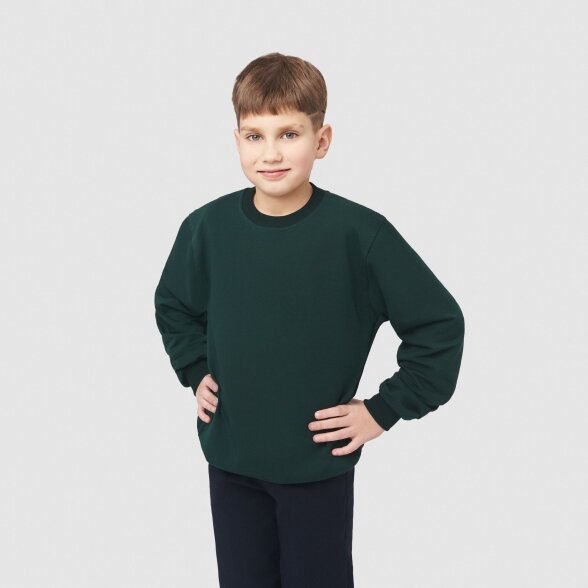 MAMAJUM žalias mokyklinis džemperis 122-182 cm 2
